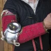 Epic Armoury 15. århundrede Stål-læder Armværn, Rød