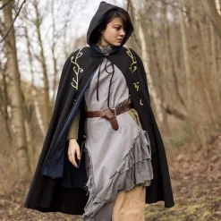 Epic Armoury Broderet Kappe Terra, Sort