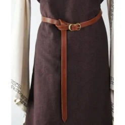 Leonardo Carbone Brunt Læderbælte 2 Cm