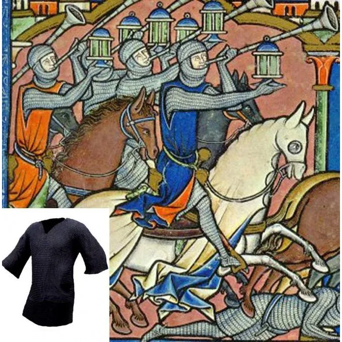 Brynjefrakke Med Mid-ærmer, Bruneret, 8 Mm - Billede 2