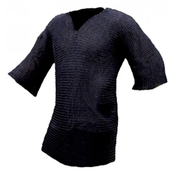 Brynjefrakke Med Mid-ærmer, Bruneret, 8 Mm