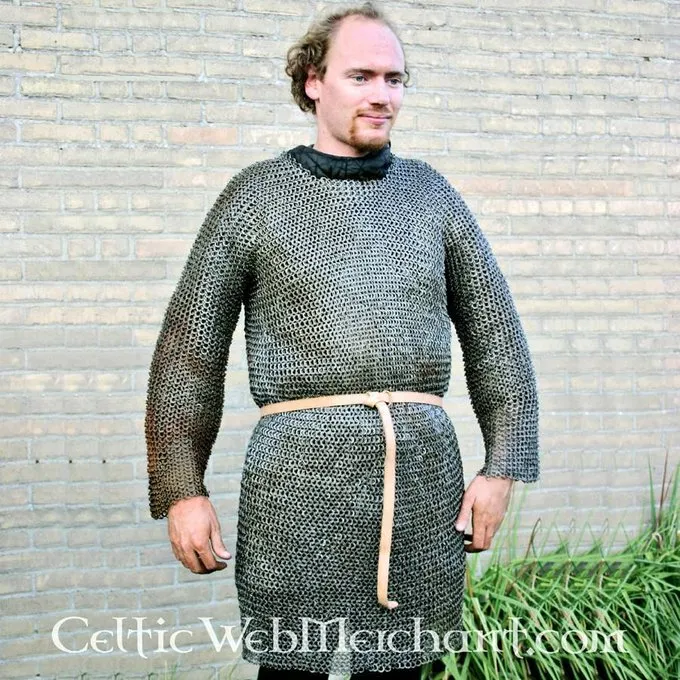 Ulfberth Brynjefrakke Med Mid-længde ærmer, Flade Ringe - Kile Nitter, 8 Mm