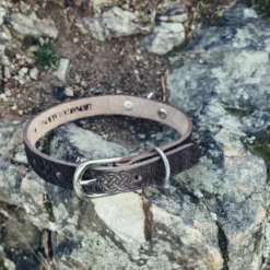 Leonardo Carbone Celtic Dog Collar, Brown