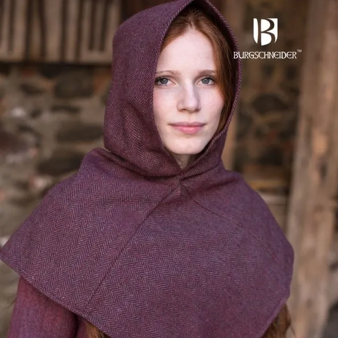 Burgschneider Chaperon Sildeben Motiv Knud, Bordeaux Grå - Billede 2