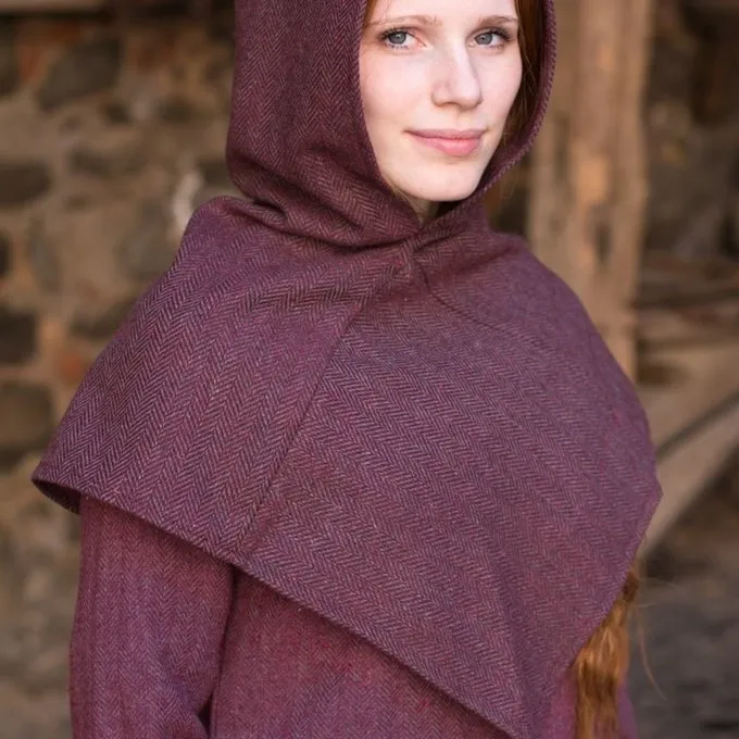 Burgschneider Chaperon Sildeben Motiv Knud, Bordeaux Grå