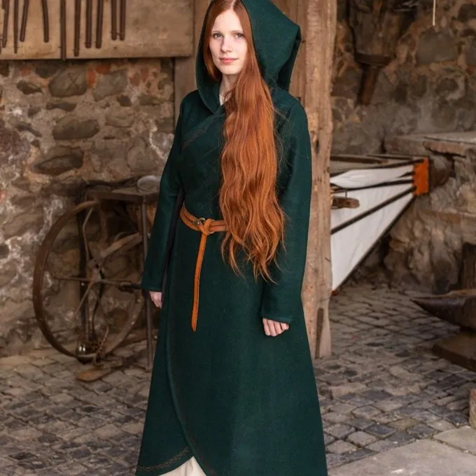 Burgschneider Cloak Enya Uld, Grøn - Billede 2