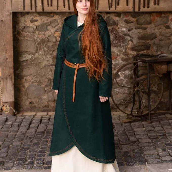 Burgschneider Cloak Enya Uld, Grøn - Billede 3