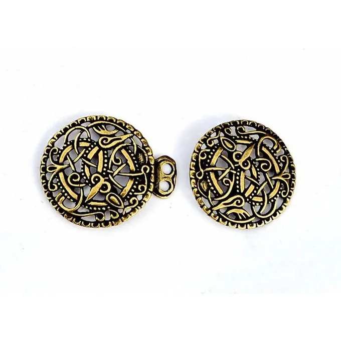 Cloak Lås Urnes Stil, Bronze Farve - Billede 3