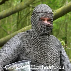 Coif Med Trekantede Visir, Sværtet, 8 Mm