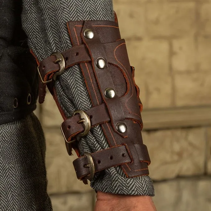 Mytholon Geralt Vambrace Til Flaske, Brun, Venstre - Billede 2