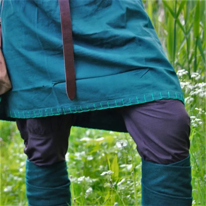 Leonardo Carbone Historisk Tunika Med Autentisk Beklædning, Grøn - Billede 3