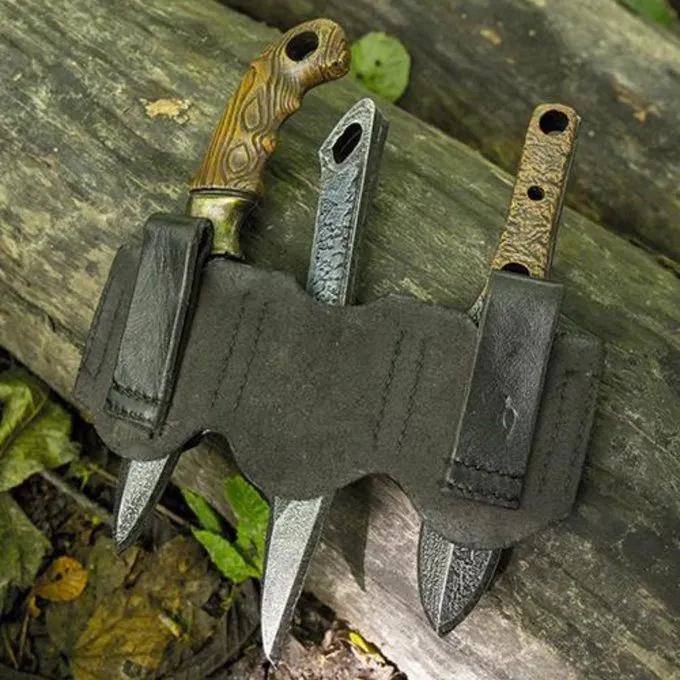 Epic Armoury Holder Til LARP Kasteknive Sort, Inkl. 3 Knive - Billede 2