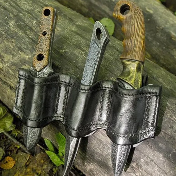 Epic Armoury Holder Til LARP Kasteknive Sort, Inkl. 3 Knive