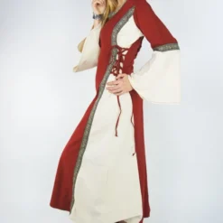 Leonardo Carbone Kjole Cleena Creme-rød