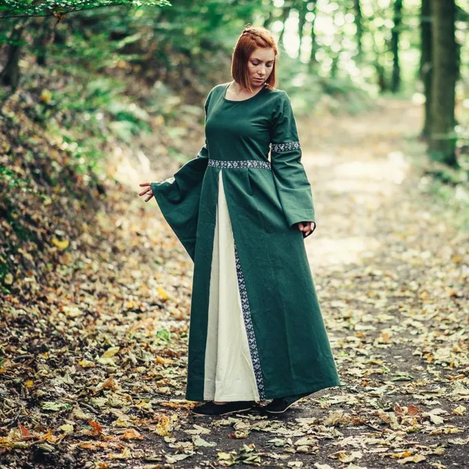 Leonardo Carbone Kjole Ivy Green-white - Billede 2