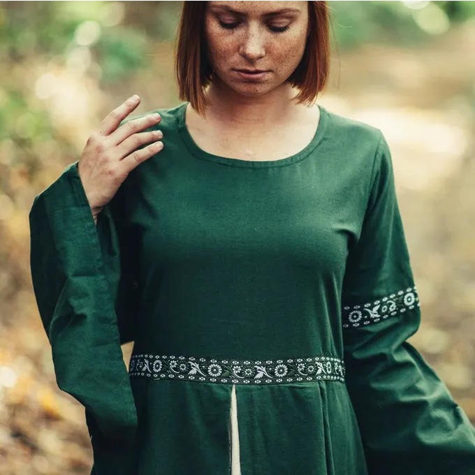 Leonardo Carbone Kjole Ivy Green-white - Billede 3