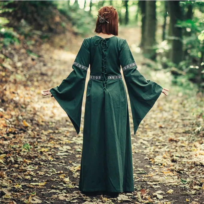 Leonardo Carbone Kjole Ivy Green-white - Billede 6