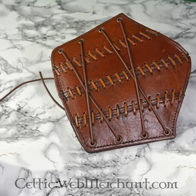 Epic Armoury Læder Bracers Battle, Brun, Pair - Billede 4