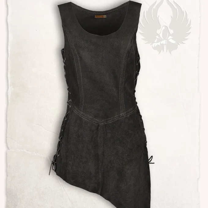 Mytholon Læder Kjole Lunette, Sort