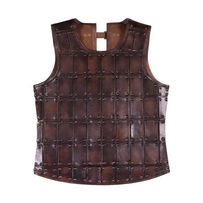 Deepeeka Læder Middelalderlig Brigandine, Brun - Billede 2