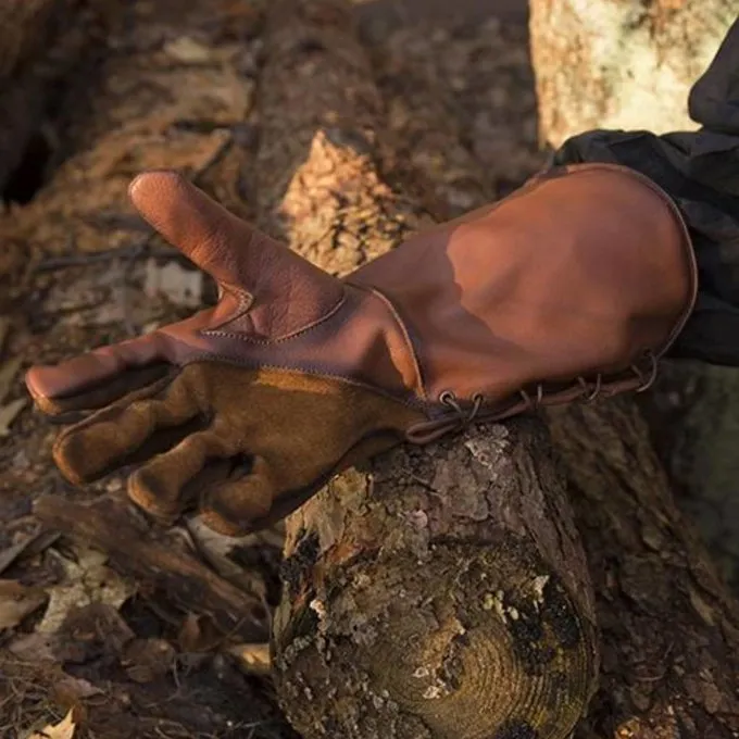 Epic Armoury Læder Middelalderlige Handsker, Brun - Billede 5