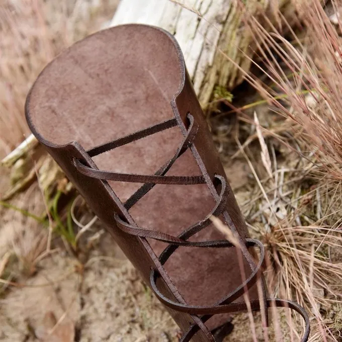 Deepeeka Læder Vambrace Med Vegvisir - Billede 4