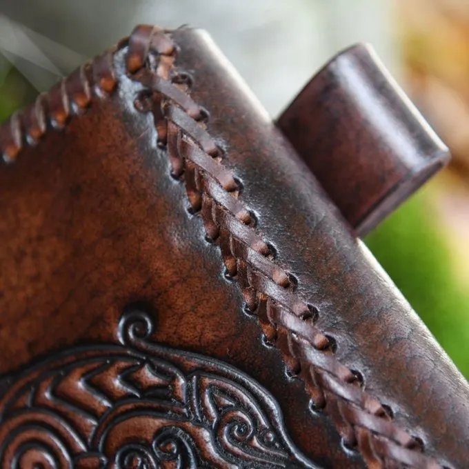 Deepeeka Læderpose Med Drage - Billede 5