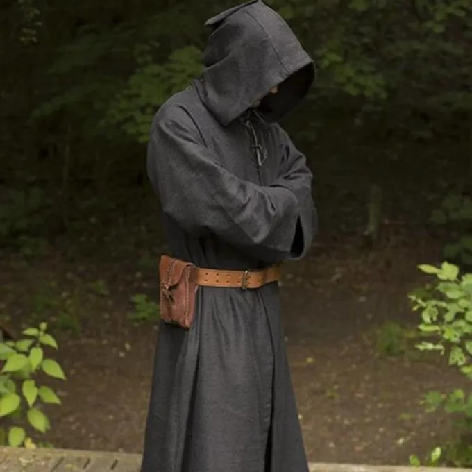 Epic Armoury Medieval Robe Benedict, Sort - Billede 2