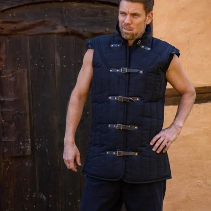 Epic Armoury Middelalderlig Gambeson Warrior Sort - Billede 6