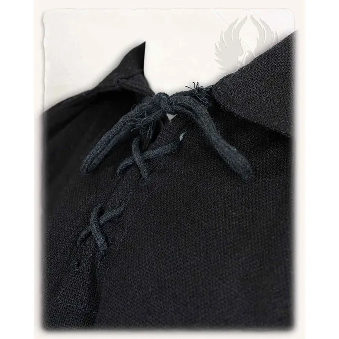 Mytholon Middelalderlig Skjorte Jonathan, Sort - Billede 4