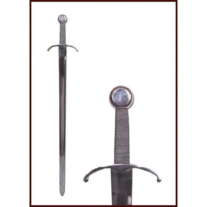 Deepeeka Middelalderlig Sværd Med Bøjet Korsværn - Billede 2
