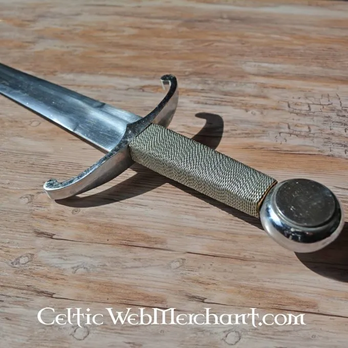 Deepeeka Middelalderlig Sværd Med Bøjet Korsværn - Billede 3