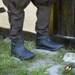 Epic Armoury Middelalderlige Ankelstøvler Galahad, Sort