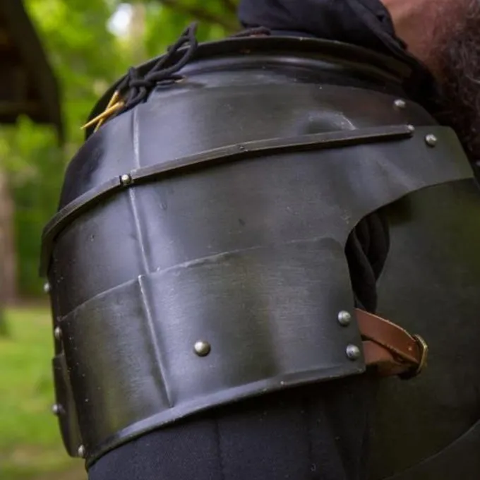 Epic Armoury Middelalderlige Pauldrons Milanese, Bronzeret - Billede 3