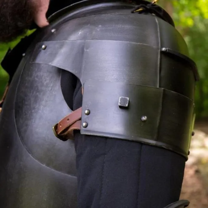 Epic Armoury Middelalderlige Pauldrons Milanese, Bronzeret - Billede 5