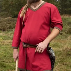 Mørk Rød Viking Tunika