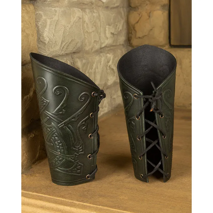 Mytholon Ragnarok Vambraces Midgard, Grøn - Billede 2