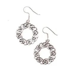 Øreringe Celtic Krans, Forsølvede