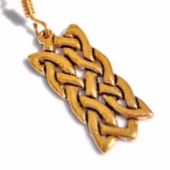 Øreringe Celtic Rektangulær Knude Motiv, Bronze