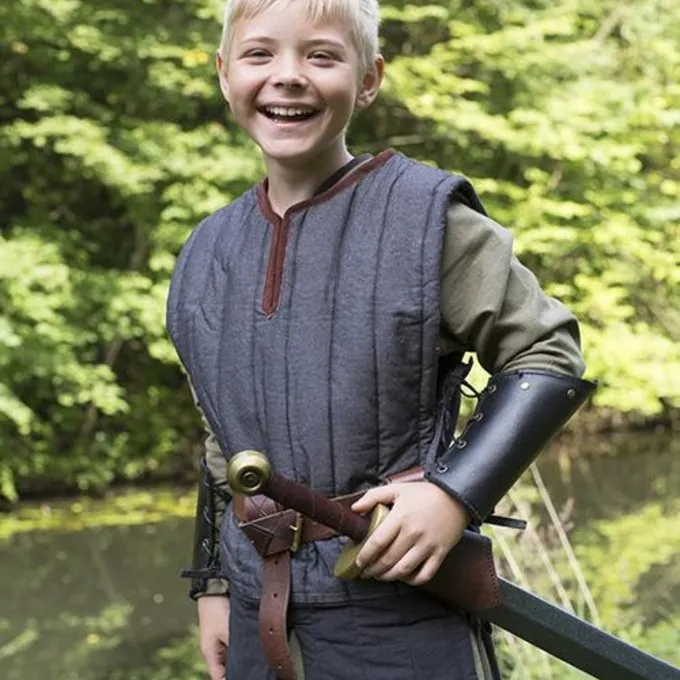 Epic Armoury RFB Ærmeløs Gambeson Til Børn, Sort