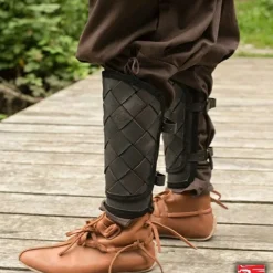 Epic Armoury RFB Læder Viking Fedtegrever, Sort, Par