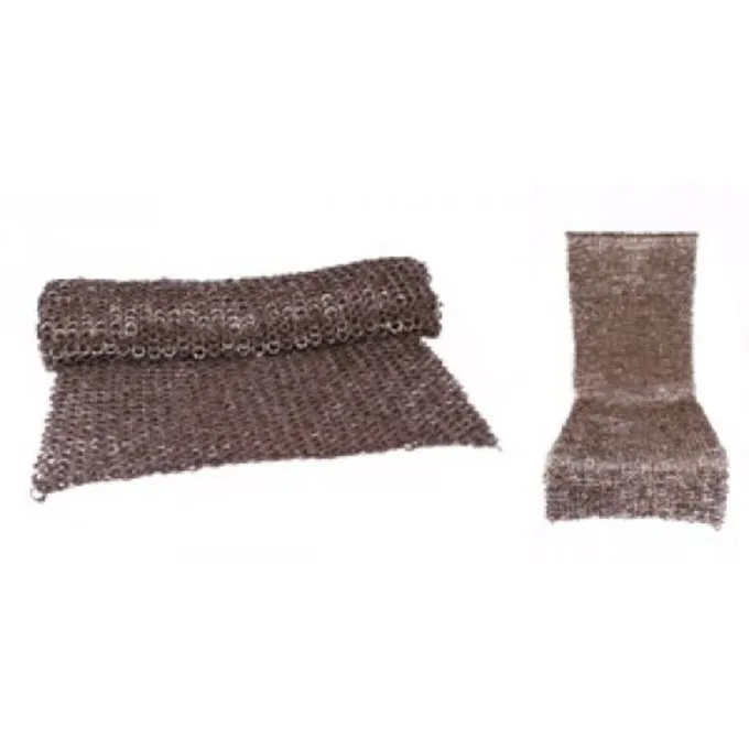 Ulfberth Ringbrynje Skørt, Flade Ringe-Runde Nitter, 8 Mm