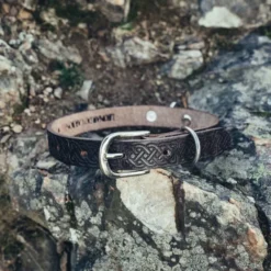 Leonardo Carbone Sæt Celtic Hundesnor Og Halsbånd, Brun