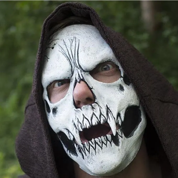 Epic Armoury Skull Trophy Mask, Wit - Billede 3