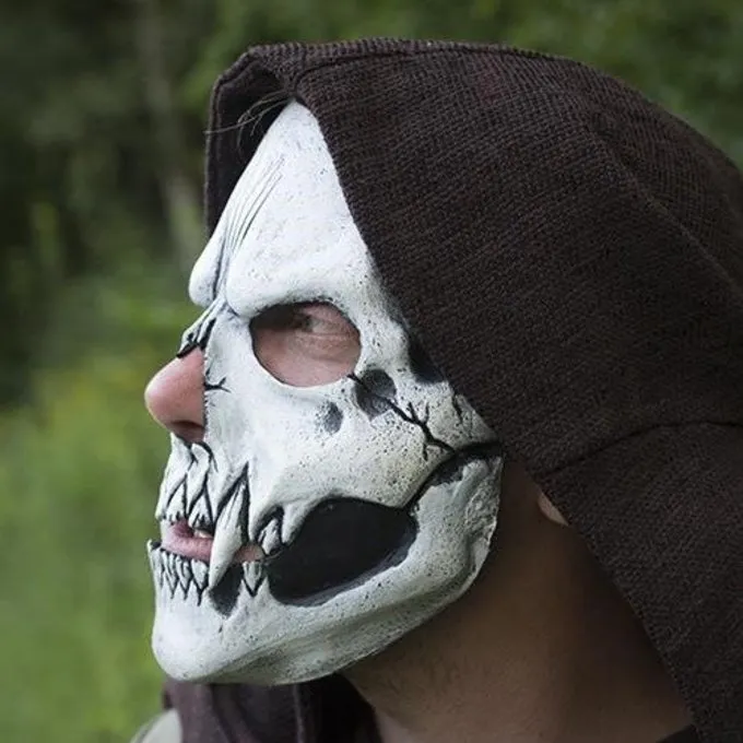 Epic Armoury Skull Trophy Mask, Wit - Billede 6