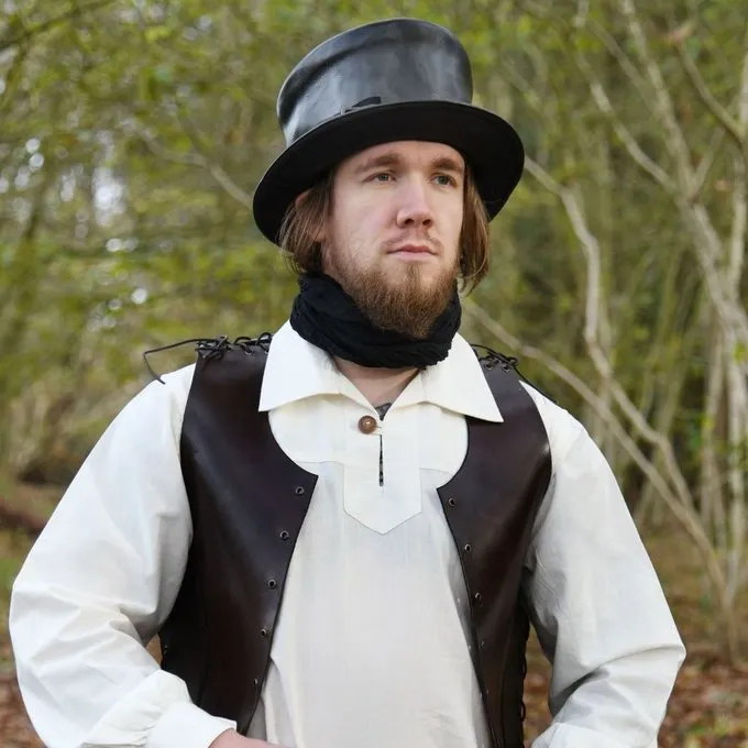 Ulfberth Sort Læder Hat - Billede 3