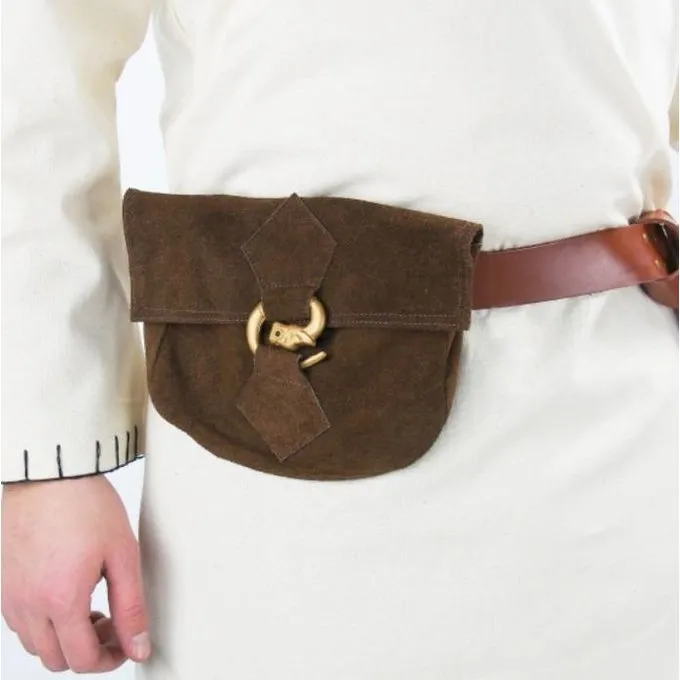 Leonardo Carbone Taske Med Ulv Spænde, Brun - Billede 2