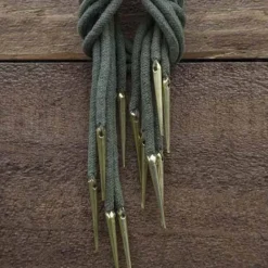 Epic Armoury Tie Snørebånd Med Aiglets, Sæt Af 6, Grøn