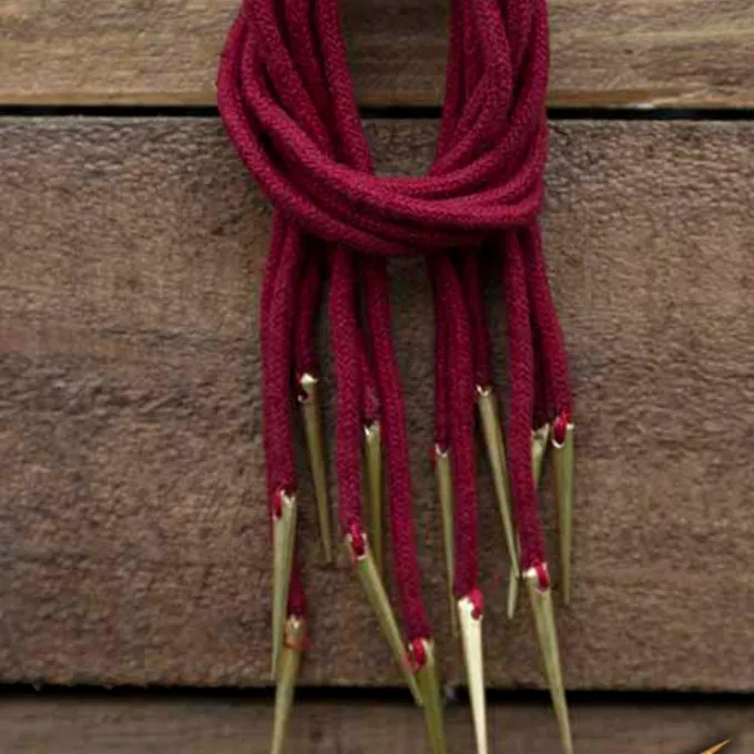 Epic Armoury Tie Snørebånd Med Aigletter, Sæt Af 6, Rød