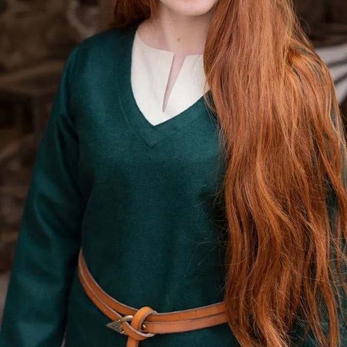 Burgschneider Tunika Skjold-jomfru Hyria Uld, Grøn - Billede 3